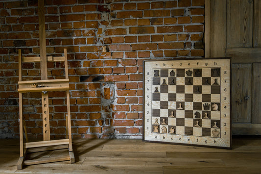 Wall-mounted chess board