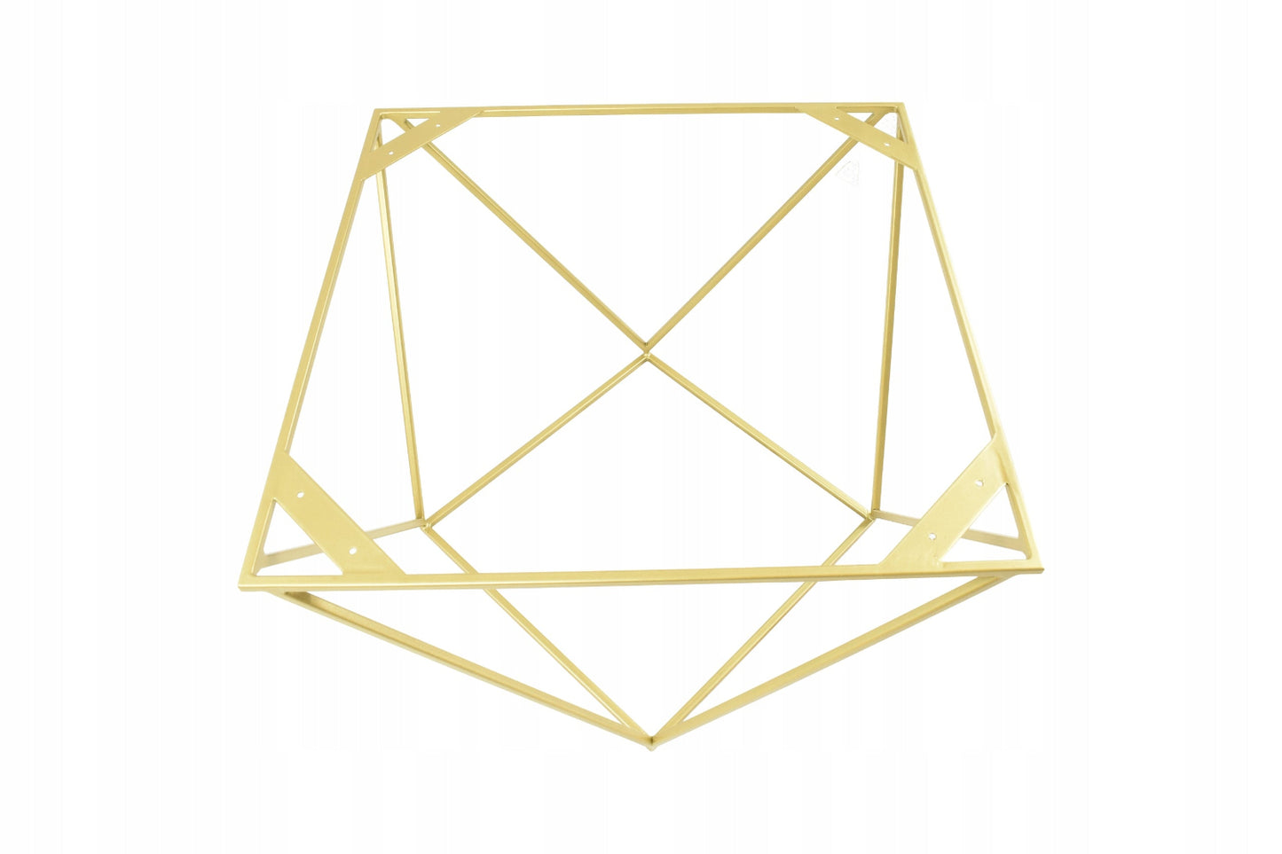 Handcrafted black steel table base with invisible welds and felt pads – made in Poland