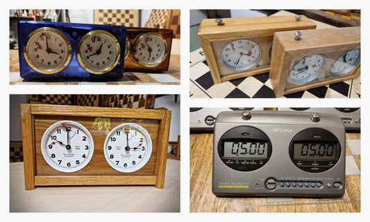 Different types of chess clocks, digital, mechanical, comparison and guide.
