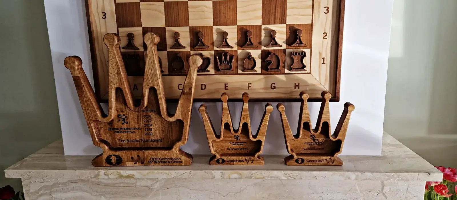 Wooden Chess Trophies | Bespoke Awards for Chess Events – ChessboArt