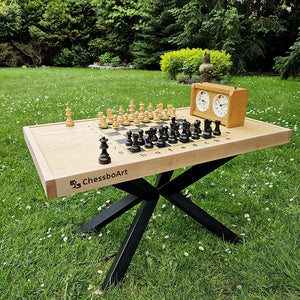 Tabletops with chessboard