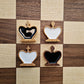 Art Chess Kings with magnets inside and epoxy fillings