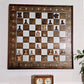 Chess Set on the wall, OAK and white epoxy
