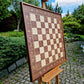 Clear Chess Board for hanging on wall. Wood and handmade.