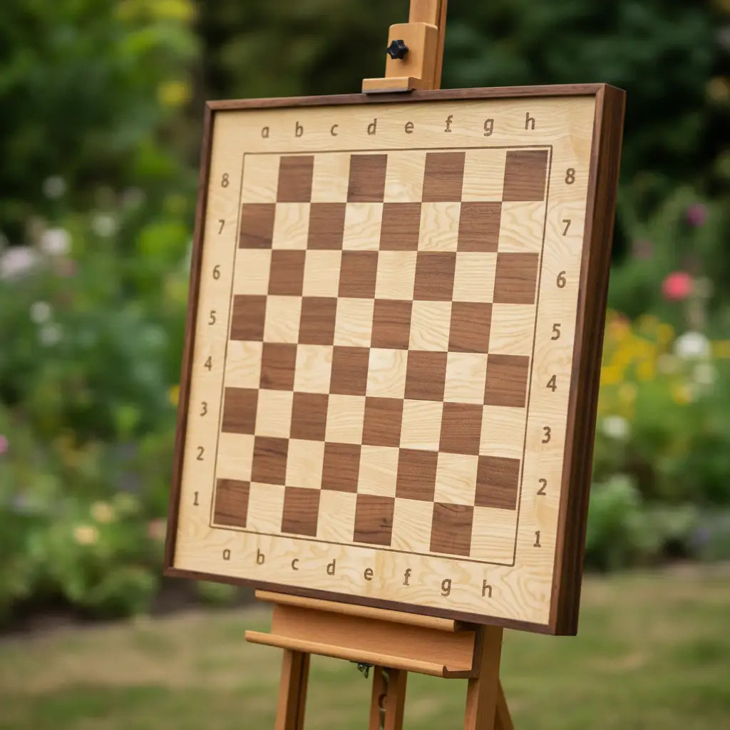 アッシュマグネットウォールチェスボード 800x800 – ChessboArt