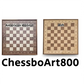ChessboArt800 wood options compared: American walnut and ash wall chess boards