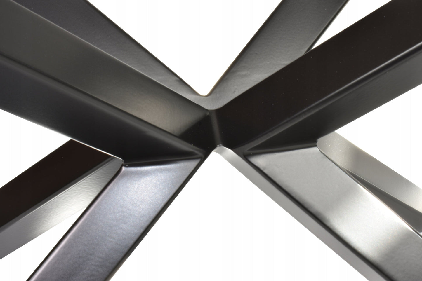 Matte black metal frame designed for custom resin chessboards – clean and balanced