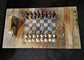Mango loft chess table with white epoxy 