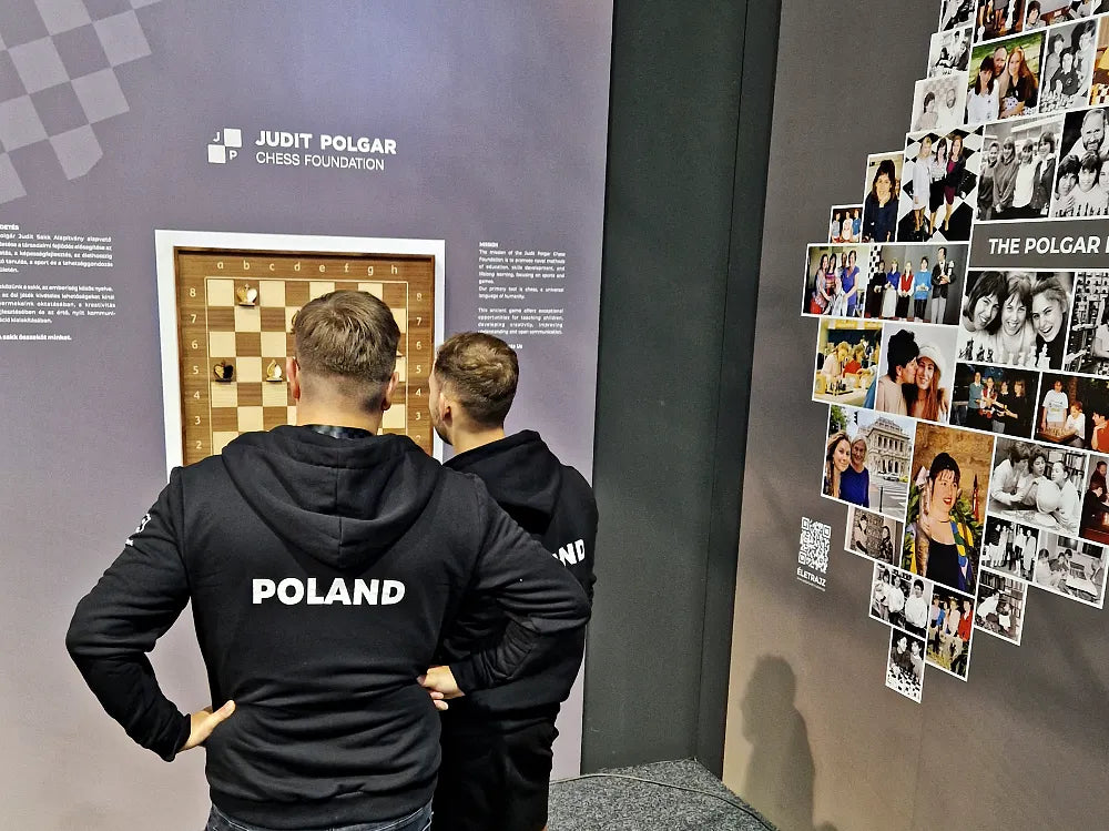 Poland national chess team at the Chess Olympiad 2024 in Budapest (event photo)