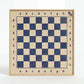 ChessboINK wall chess board in ash with hand-painted blue fields