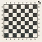 Empty Ivory Grain magnetic chessboard with a light wood-grain finish, ChessboPIN by ChessboArt