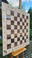 Frameless 80 cm magnetic chess board with printed wood pattern, ChessClub by ChessboArt