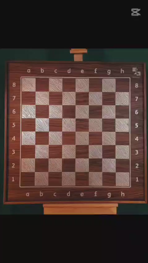 Time-lapse of hand-painting chess fields on ChessboINK ash veneer board