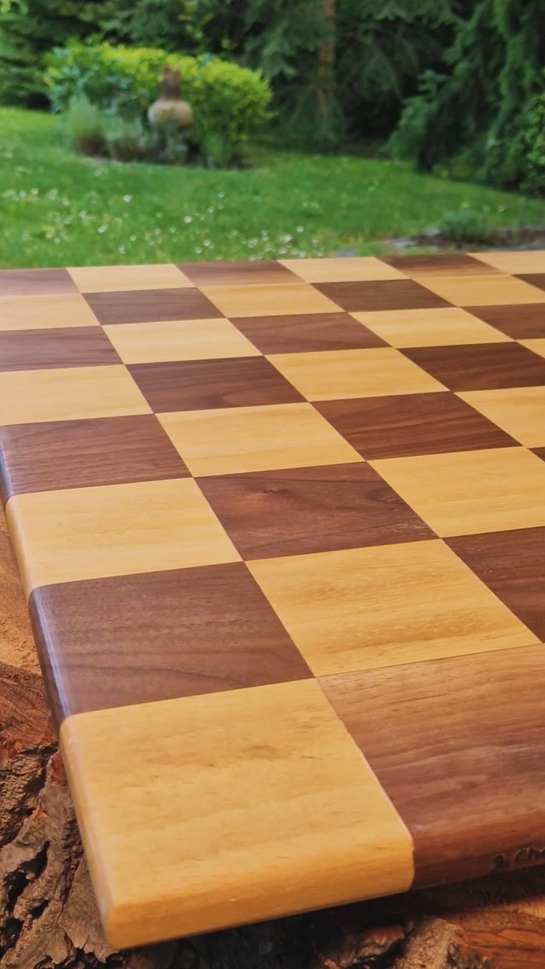 Bigest Wooden Chessboard XXL size and Handcrafted
