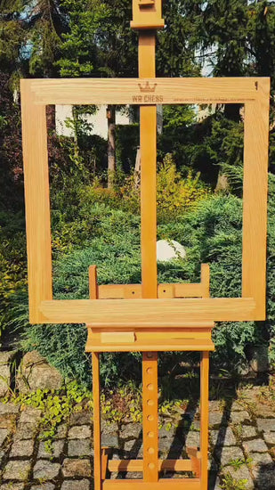 Video demonstration of installing the personalized double-sided wall chess frame onto the board using tool-free magnetic mounting